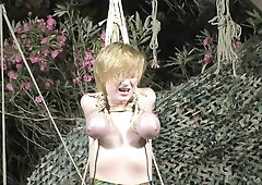 Breasts in Pain - Full Suspension in a cruel Chicken Wing Night Session for the BBBB - Full Clip mp4 HD