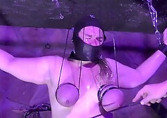 SlaveM is back - Hard Tit Test in the Dungeon - Part 1 mp4 HD