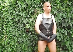 Urinating, middle-aged, play with