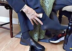 Elis Ataxxx Cums in His Pants During Foot Domination Interview