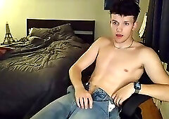 Canadian Guy Transforms His Belly Button into a Cum Pool