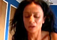 Brunette Wife Bound To Headboard Gets Pounded