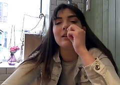 Lola French Student Design Major Enjoys Blowjob and
