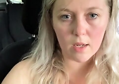 Nasty blonde girl solo pussy toying and masturbation fun
