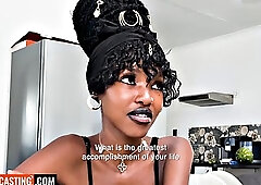 Busty Ebony Teen Pledges Her Faithfulness to Boyfriend Then Takes Hardcore Pounding in Raw Deep Thro