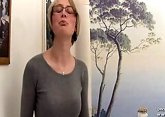 Charming large boobed french blond analyzed n jizzed on bazookas