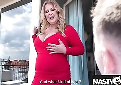 NastyClub - Large Boobed Redhead Tammie Lee Cheats on Cuck Wheelchaired Spouse!