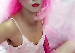 Oanh Le transgender wearing sexy clothes selfie cups tinh
