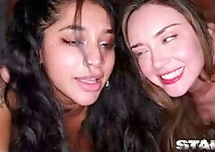 Swingers pair tempt superlatively good allies and the one and the other beauties squirt like eager - Catherine Knight Yasmina Khan group-sex party