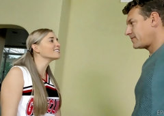 Blonde Cheerleader Gets Fucked