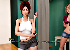Torn up, beautiful hotwife, 3d animation