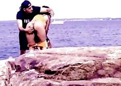 FISHER CHAP FINDS HIS FELLOW Public Exposed Beach Fisherman Walks Up To Black mother I'd like to fuck For Romance