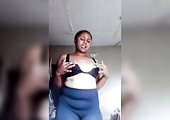 Nigerian village beauty getting squirt on the live movie scene