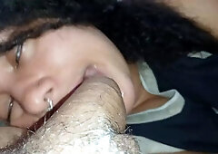 Rei da Safadezas Slutty Lips Get Creampied Close-Up POV
