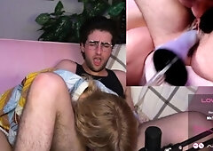 Group sex hardcore double blowjob swallowing cum