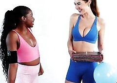 Hawt Yoga Instructors Play Undressed Game Show Defiance