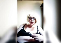 Part two - big beautiful woman TV plays and lunches, and uses toys on her teats and talks about violet wands.