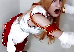 Crossdresser dildo, ladyboy dildo, sissy cosplay