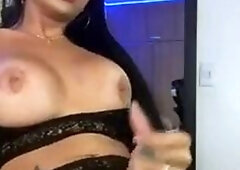 Samantha Teases In Her Sexy Black Lace Outfit Before