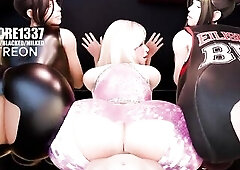FORTNITE three GALS FROM BEHIND RULE34