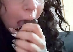 Chlolunaa Tattooed Babe Gives Sloppy Blow To BBC Onlyfans