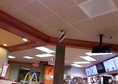 candiecane peeing in a mcdonalds bathroom