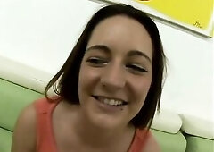 Wench takes jizz flow on her booty and gets her throat cum filled.