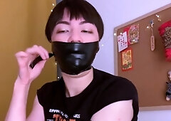 self wrap gag with electrical tape