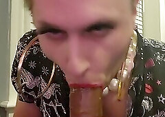 Pathetic Wigless Sissy Fag practices 2
