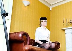 Brunette Milf In Red Stockings Webcam Toying