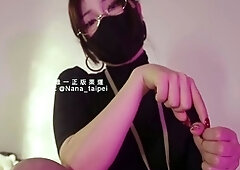 Dominant Japanese whore in foot fetish action