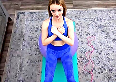 Blonde Maria Kazi Stretches Wide Before Rough Hardcore Pounding