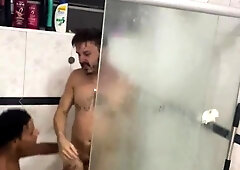 A homeless boy just wished a douche, but concluded up munching the young man's butt in the bathroom.