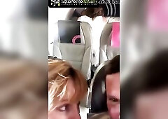 Pair having sex on the plane filmed with cell phone