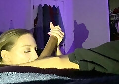 Homemade webcam blowjob