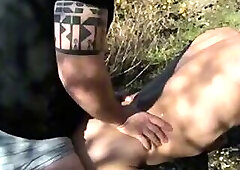 French guys fuck outdoor