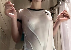 Curly Blonde Teen Records Solo Dildo Masturbation More at