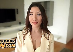 Property Pleasure With Lovely Brunette Layla Scarlett
