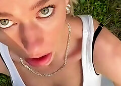 Wildhalli Gets Her Pussy Drilled Outdoors