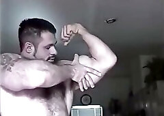 Scott Gunz Hairy Flexing and Posing