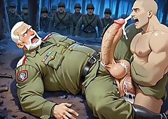 Thick Prick Very first Orgy with Granddad