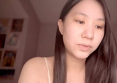 No makeup, amateur asian