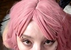 The Best After-work Service: Bunny Maid Blowjob