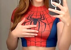 Vex Flora Teasing In Her Spiderman Suit