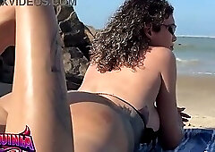 On the beach in Fortaleza, I hooked up with a really hot trans woman.