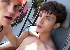 Bareback sex between two cute young guys